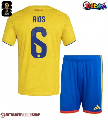 Kolumbie Richard Rios #6 Domácí dres komplet pro Děti MS 2026 Krátkým Rukávem (+ Krátké kalhoty)